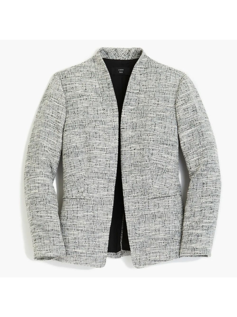 J. Crew Going-out blazer in black-and-white tweed